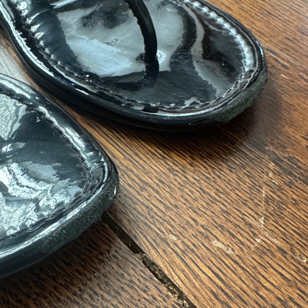 Tory Burch Black Logo Sandals - Picture 9 of 10